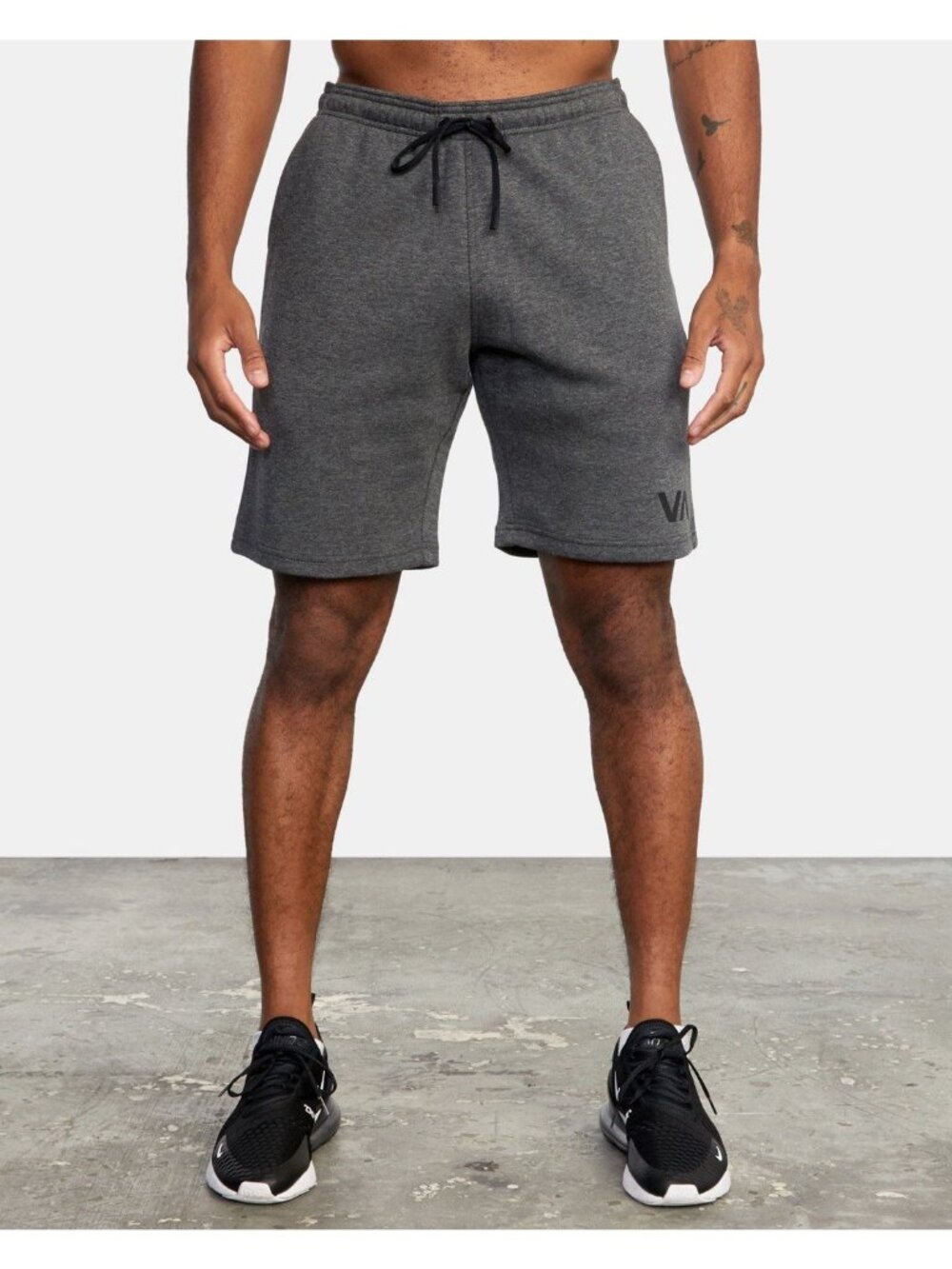 $66 RVCA Men’s Sport Sweat Short Training Running Grey Heather Size XL